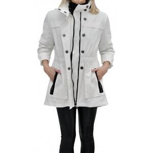 NEW CIAO-MILANO tess jacket in white/black trim